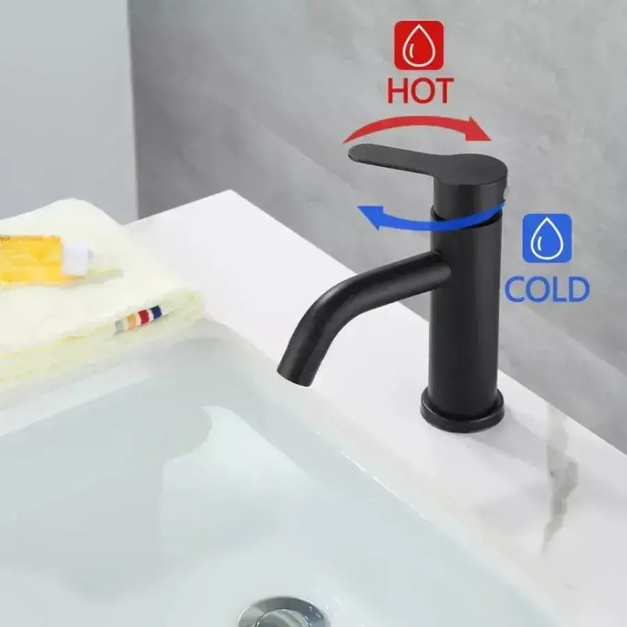 Batéria Washbasin, nehrdzavejúca oceľ 304, čierna, HS/LY007