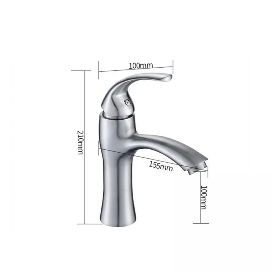 Batéria Washbasin, nehrdzavejúca oceľ 304, satén, mp015