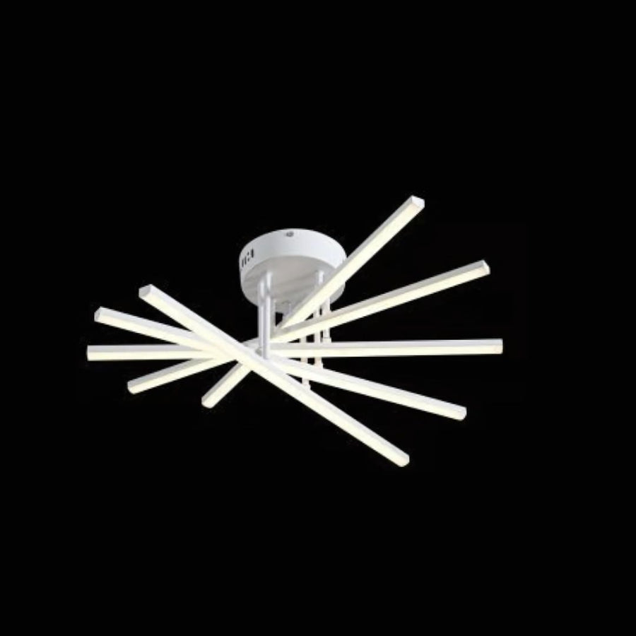 LED luster na diaľkové ovládanie GIO, 90W, 5 prvkov, studené/chladné/neutrálne svetlo, stmievateľné, biely