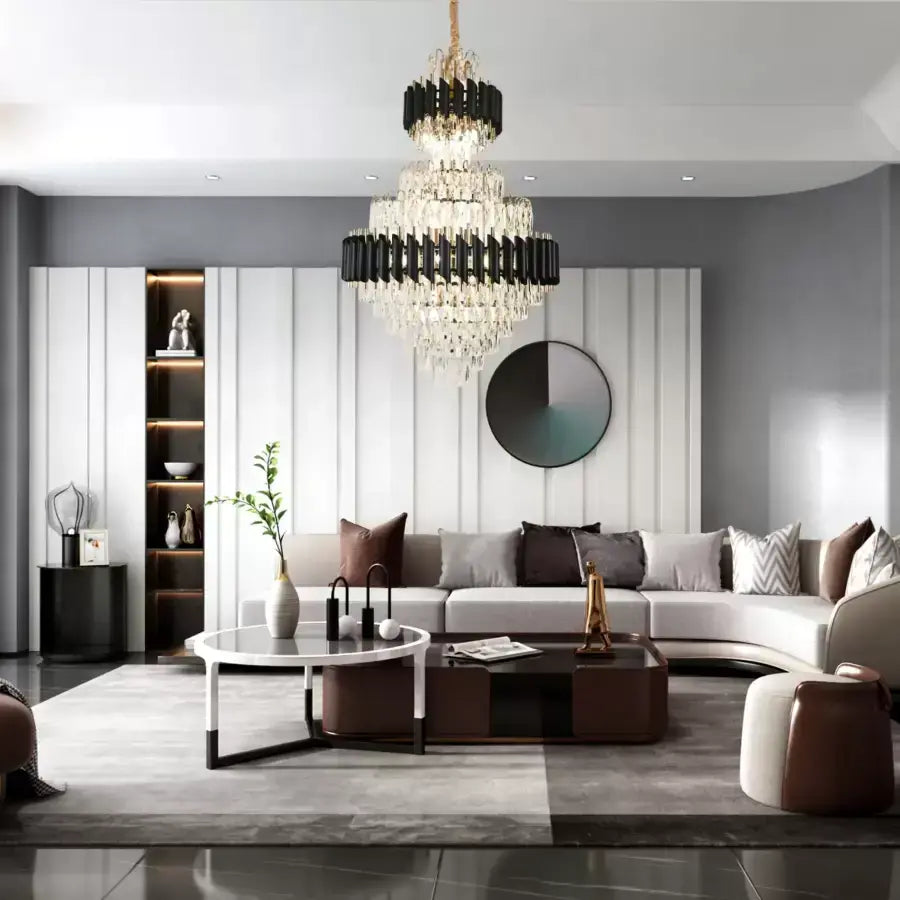 Crye luster Versailles Grande supremo 10xe14, 60 cm x priemer 90 cm, lesklé a čierne zlato, nastaviteľná výška