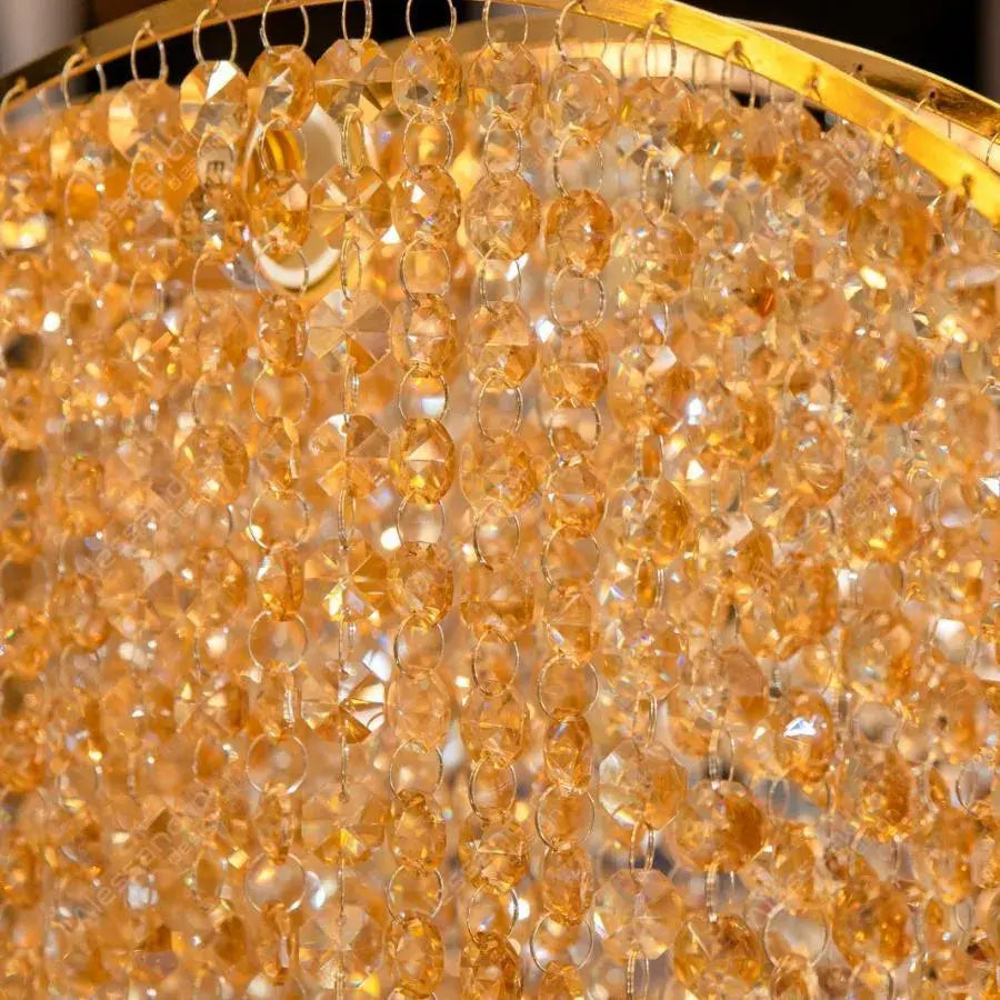 Crystal CrydeLaber Ander, 8*E27, zlato, kov a kryštál