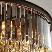 Luster Crystal Brady 12x E14 čierny