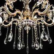 Crystal Luster Luciano, 6*E14, zlato, kov a kryštál