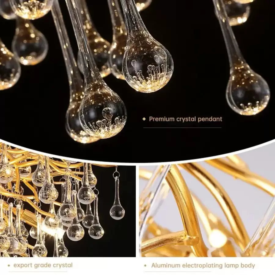 Luster Crystal Nathanael 7x G9 zlato