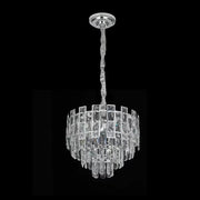 Cristal luster Niklaus 4x E27 striebro