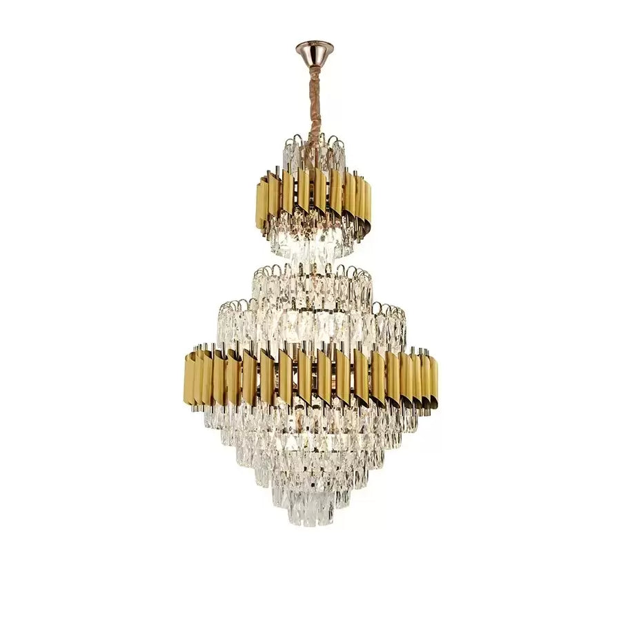 Luster Crystal Ryland 13x E27 zlatý