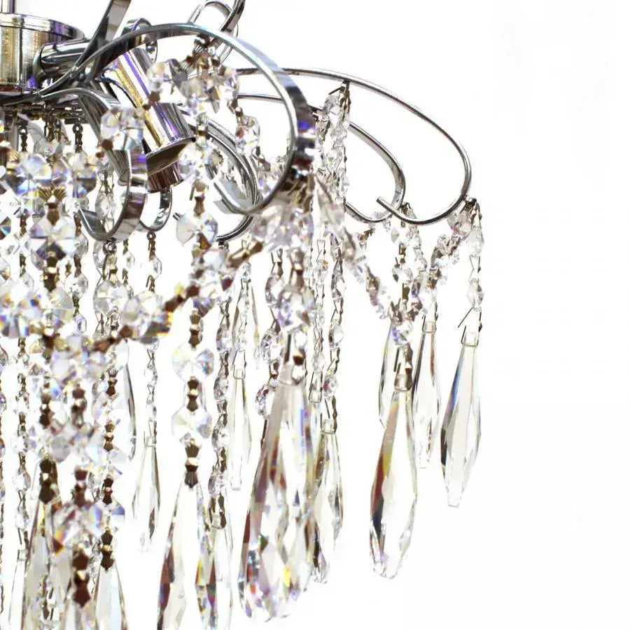 Cristal Luster Ego 5x E27, priemer 47 cm, lesklý chróm