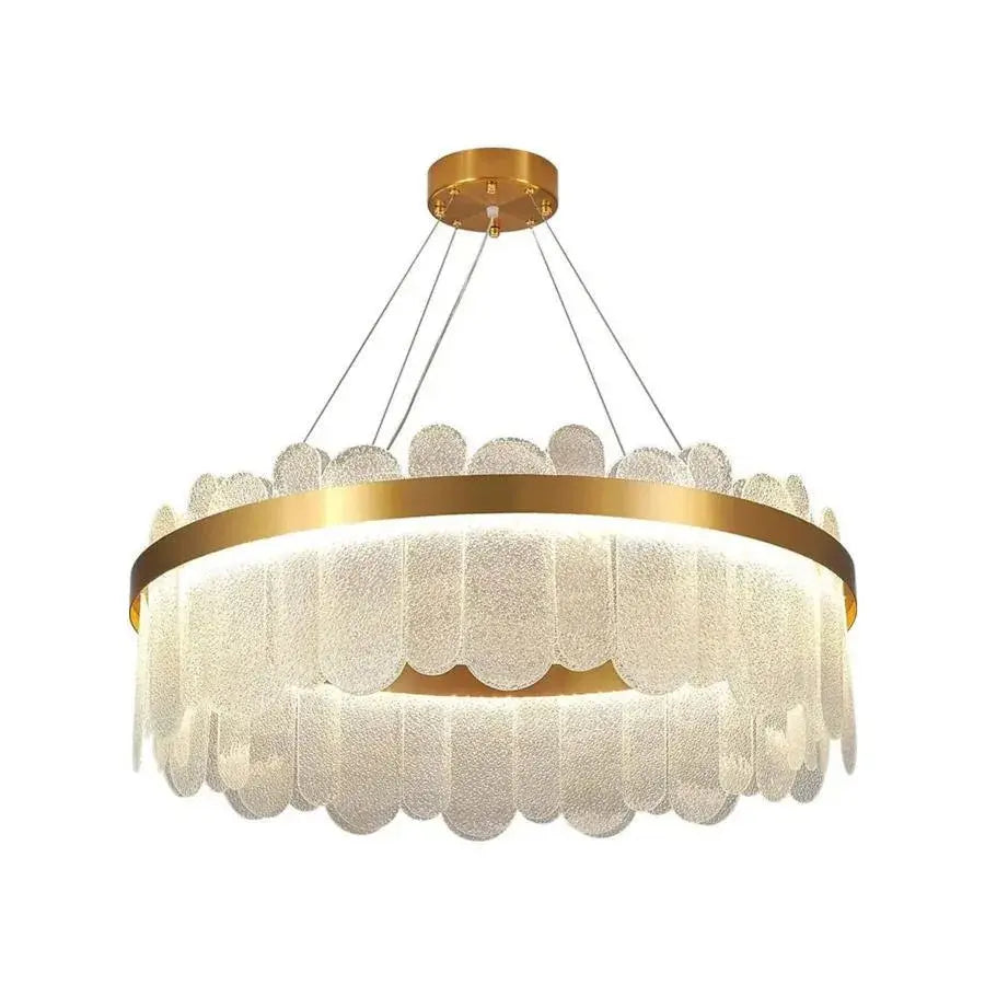 LED luster s diaľkovým ovládaním Alonzo 93W SMOLNÁ 60 cm zlatý priemer