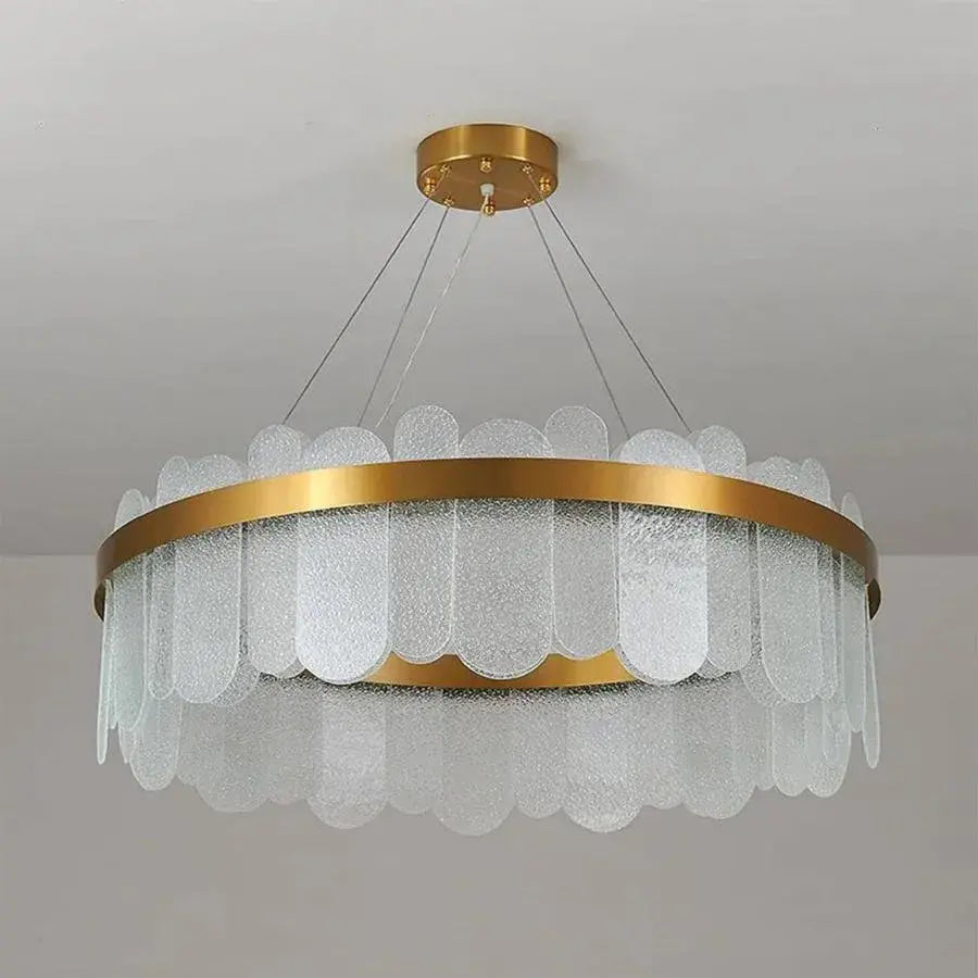 LED luster s diaľkovým ovládaním Alonzo 93W SMOLNÁ 60 cm zlatý priemer