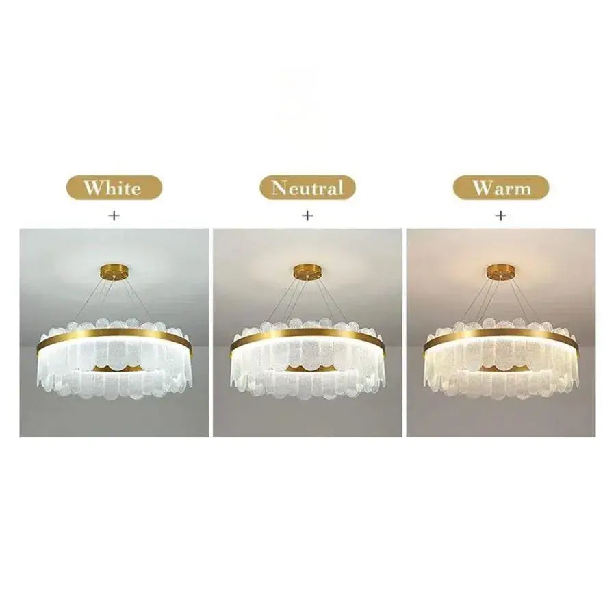 LED luster s diaľkovým ovládaním Alonzo 93W SMOLNÁ 60 cm zlatý priemer