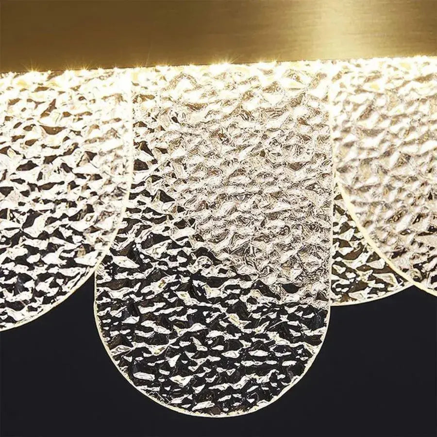LED luster s diaľkovým ovládaním Alonzo 93W SMOLNÁ 60 cm zlatý priemer