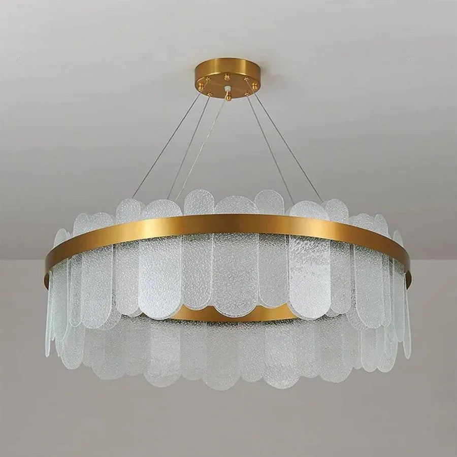 LED luster s diaľkovým ovládaním Alvaro 128W SMOLNÉ GOLD