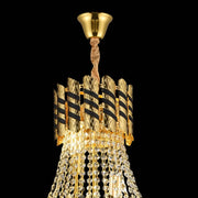 Crystal Luster 9xE14 Golden Nardo, šírka 50 cm, vysoká 70 cm
