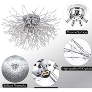 Crystal Luster Rondo Vivace, 5x G9, 38 cm, chróm