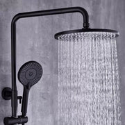 Sprchovací stĺpec, sanitárna mosadz, čierna, 9810h