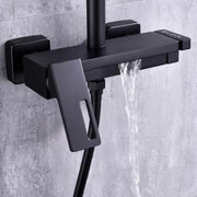 Sprchovací stĺpec, sanitárna mosadz, čierna, 9810h