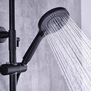 Sprchovací stĺpec, sanitárna mosadz, čierna, 9810h