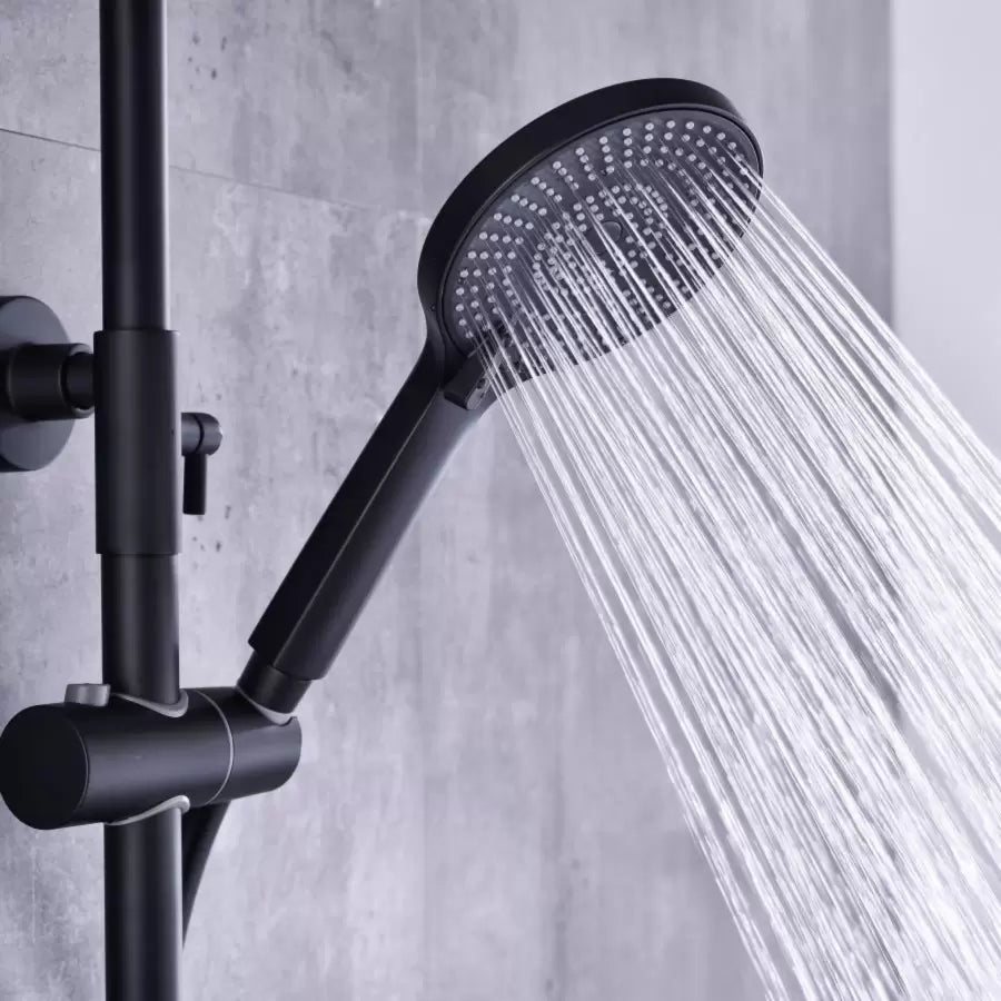 Sprchovací stĺpec, sanitárna mosadz, čierna, 9810h