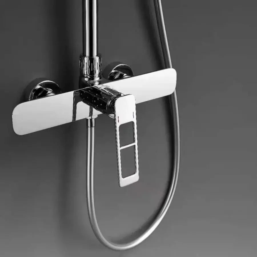 Sprchovací stĺp, sanitárna mosadz, satén, 9710