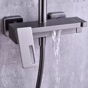 Sprchovací stĺpec, sanitárna mosadz, satén, 9810n