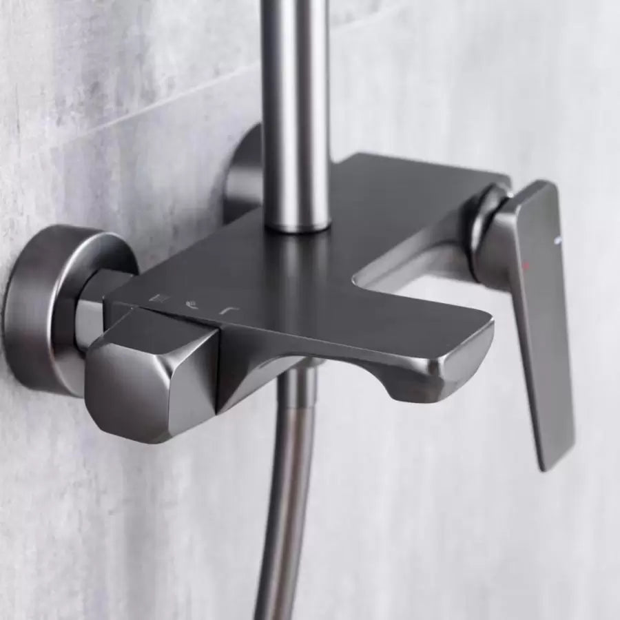 Sprchovací stĺpec, sanitárna mosadz, satén, 9960n