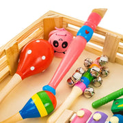 Creative Game Box s hudobnými nástrojmi, 8 kusov, drevo