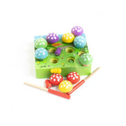 Drevená hra s loptičkami, viacfarebné, drevo