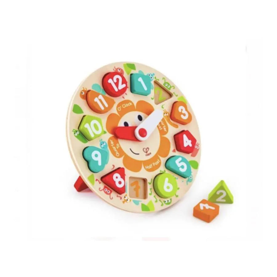 Interaktívna hra s hodinami malého hmyzu, 13 kusov, drevo