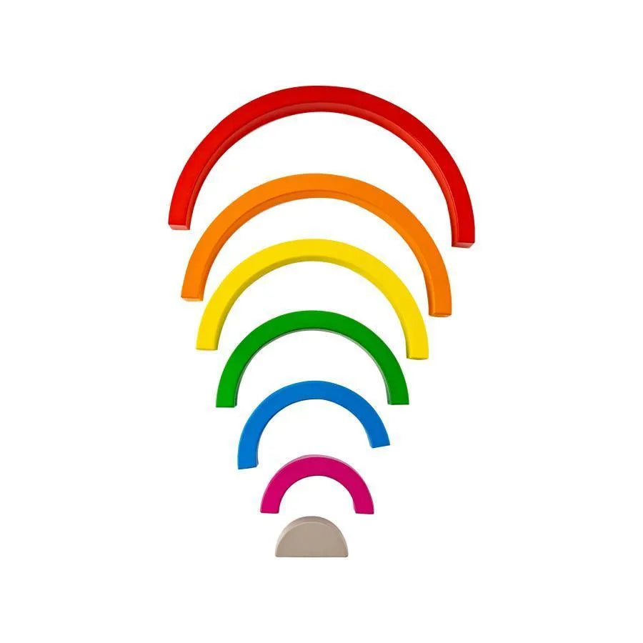 Hra dúhovej, viacfarebná, 7 kusov, drevo