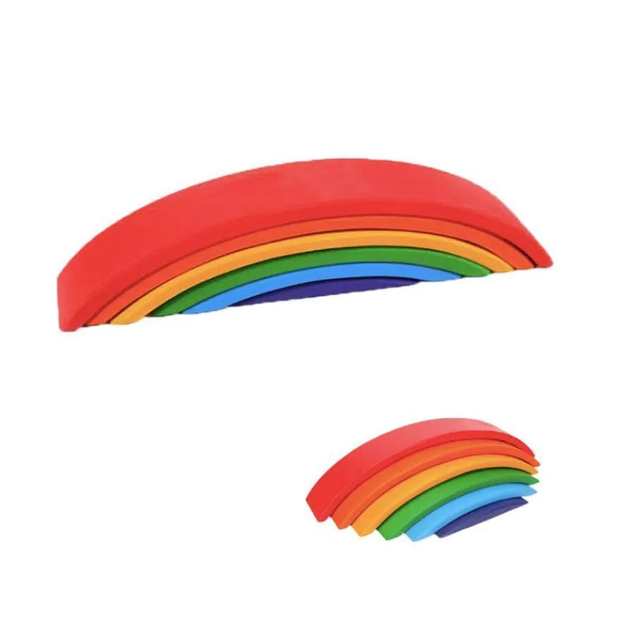 Puzzle Puzzle Game The Bright Rainbow, 6 kusov, viacfarebné, drevo