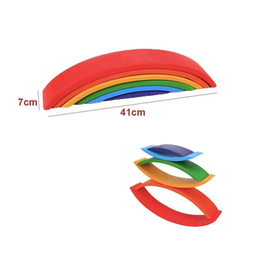 Puzzle Puzzle Game The Bright Rainbow, 6 kusov, viacfarebné, drevo