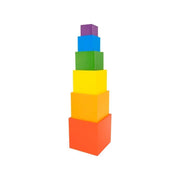 Hra puzzle Type The Square Rainbow, viacfarebné, 6 kusov, drevo