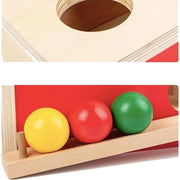 Typ hry trasy viacfarebných guľôčok, 4 kusy, drevo