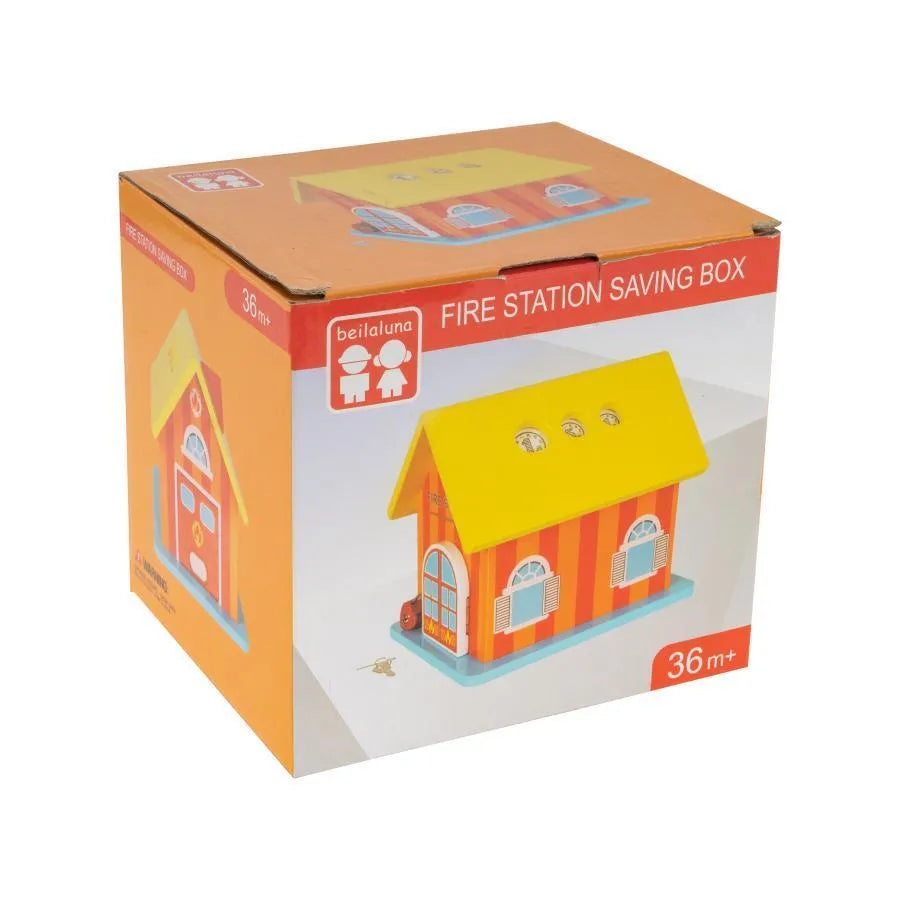 Pusculita hračka pre mince a bacnotes, 3 kusy, viacfarebné, drevo