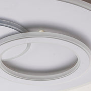 LED luster s diaľkovým ovládaním nolux luminosa, 120 W, 3 kruhy, studené/horúce/neutrálne svetlo, nestabilné, biele