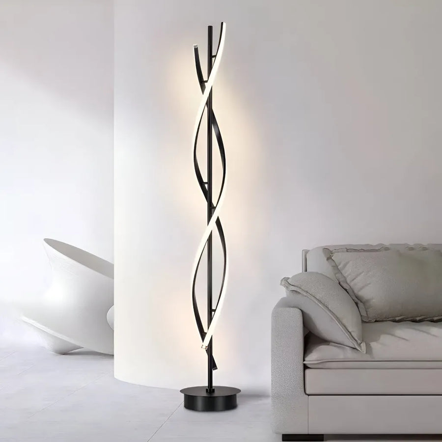 LED LED Upsilon, 48 W, 3000K/4000K/6000K, kov a akryl, čierna