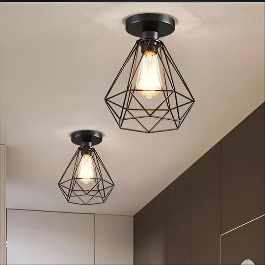 Luster Aethra, 1x E27, kov, čierne priemyselné lustre Predvolený názov Alessandro Design
