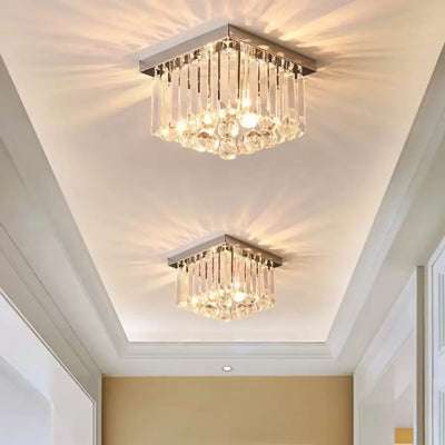 Crystal Martinez lineárny luxe, priemer 35 cm, 4x E14, lesklý chróm