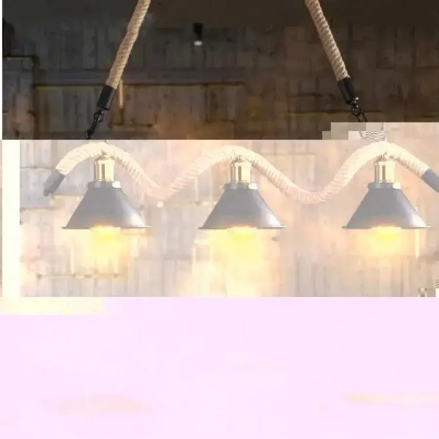 Lustrage Lust, 3*E27, hnedý, kov a povraz