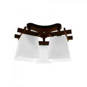 Jade Lust, 3*E27, biela s hnedou, kovom a sklom