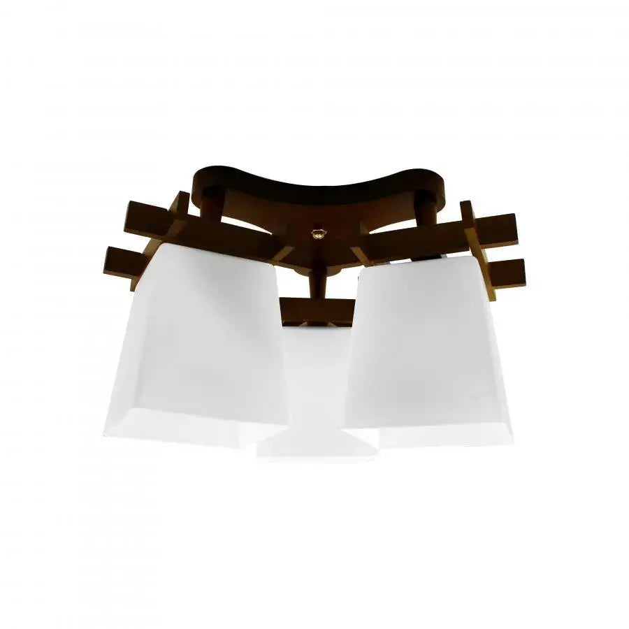 Jade Lust, 3*E27, biela s hnedou, kovom a sklom