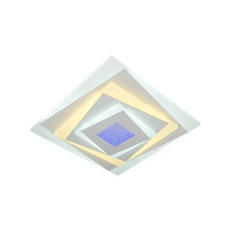 LED luster NIVARA RGB 3D 20W, studené/teplé/neutrálne svetlo, biela