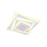 LED luster NIVARA RGB 3D 20W, studené/teplé/neutrálne svetlo, biela