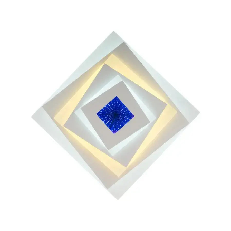 LED luster NIVARA RGB 3D 20W, studené/teplé/neutrálne svetlo, biela