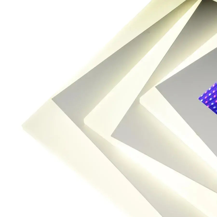LED luster NIVARA RGB 3D 20W, studené/teplé/neutrálne svetlo, biela