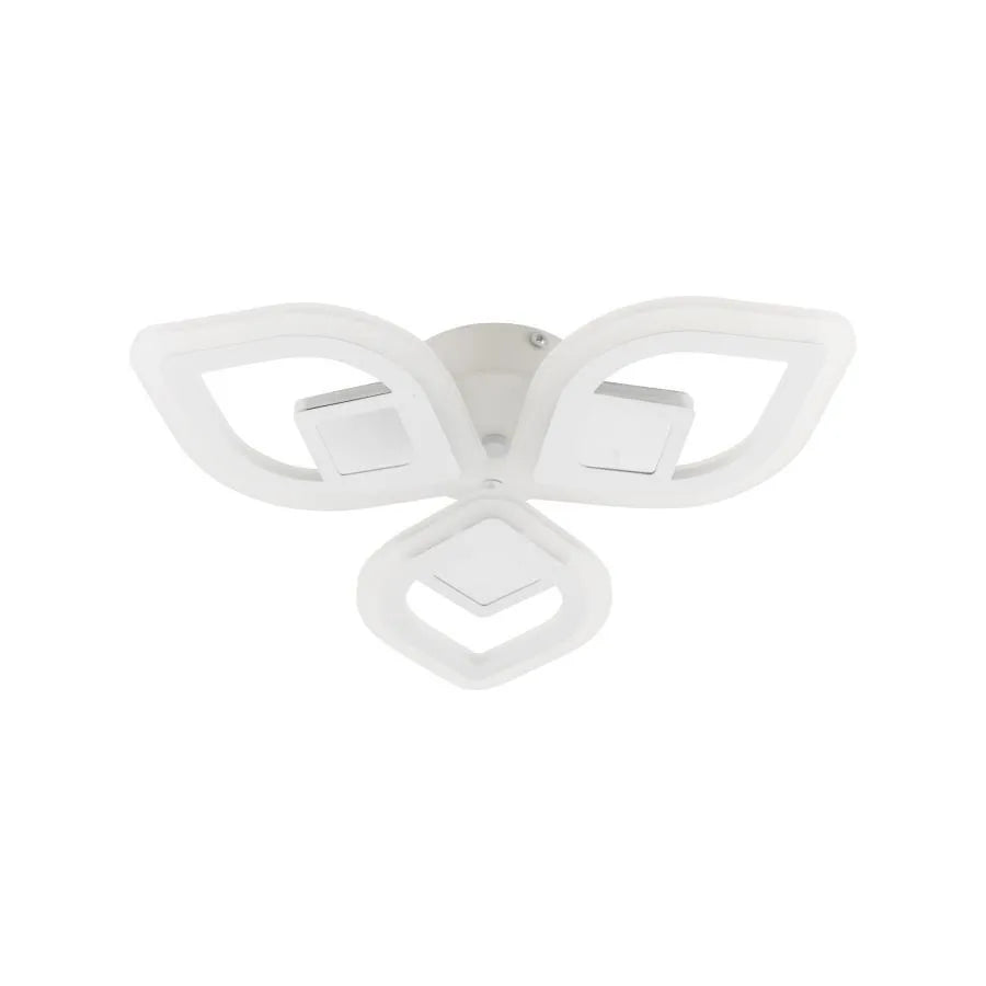 LED luster s diaľkovým ovládaním ZENI 3D 60W, 3 prvky, studené/teplé/neutrálne svetlo, stmievateľné, biela