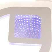 Lulus LED 3D Zeni s diaľkovým ovládaním, 60 W, 2,4 GHz, akryl, biely