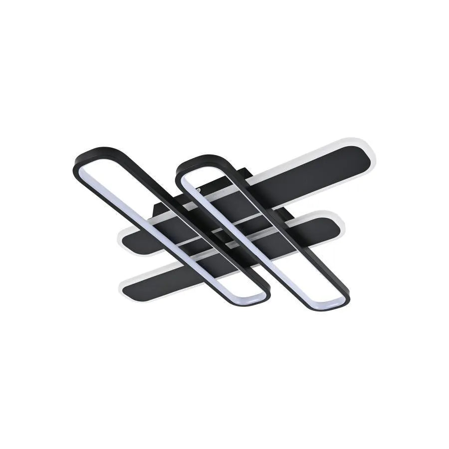 LED luster s diaľkovým ovládaním AFINA 120W, 4 Elements, Studené/Teplé/Neutrálne svetlo, Stmievateľné, Čierny