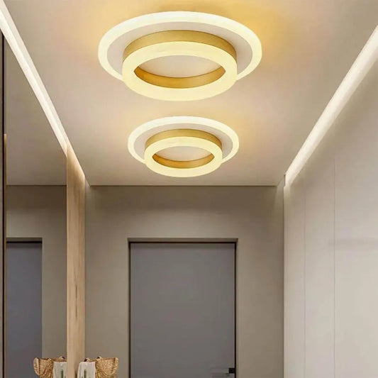 LED luster SOLENA ROTONDA 13W, priemer 25cm, studené/teplé/neutrálne svetlo, zlatá biela