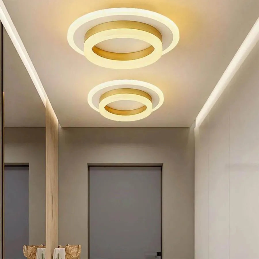 LED luster SOLENA ROTONDA 13W, priemer 25cm, studené/teplé/neutrálne svetlo, zlatá biela